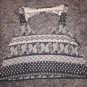 Black & White Crop Top